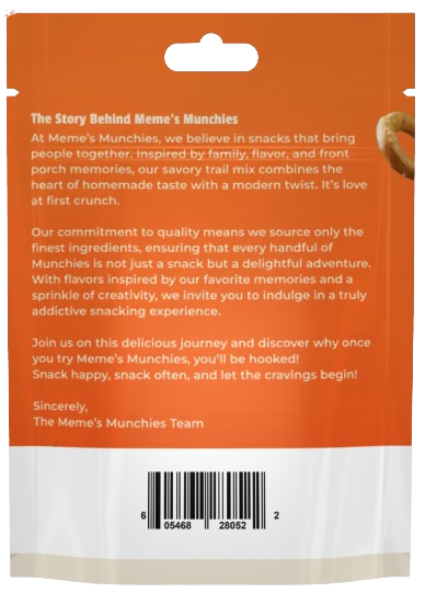 Meme’s Munchies Original Trail Mix – 6 oz Bag